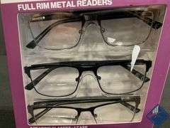 3-Pack Foster Grant Metal +1.50 Reading Glasses *NEW*