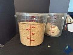 16 Qt Food Storage Containers with Contents