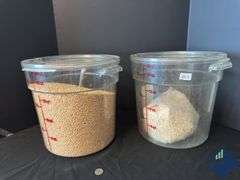 16 Qt Food Storage Containers with Contents