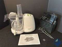 Black & Decker Food Processor and Hand Mixer