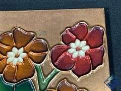 Textured Floral Art Handmade in Greece