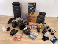 Canon Elan ll, Slide Projector Lens, Tripod Collar, etc.