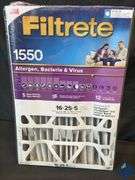Filtrete 4792735 Filtrete 16x25x5 D Pleated Air Filter, 2 PK Li - Retail: $ 44.99  *NEW*