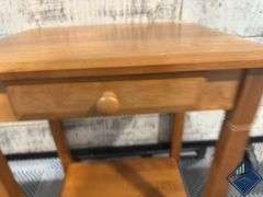 Wooden Side Table with Drawer