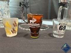 Metal Wine Bottle Holder, Beer Steins  Shot Glasses