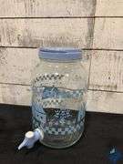 Glass Pitcher, Glass Drink Dispenser & Glass Storage Container