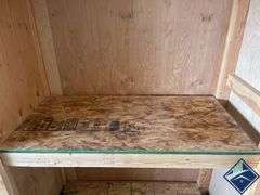 Wood Garage Shelving Unit on Wheels
