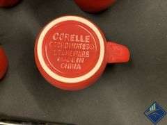Red & Black Corelle Mugs, Jack-O-Lantern Decor & Lighters