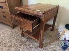 Wooden Side Table with Drawer