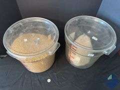 16 Qt Food Storage Containers with Contents
