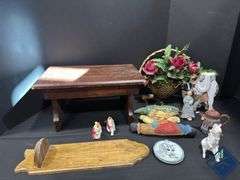 Wooden Stool, Home Decor, Figurines, etc.