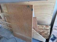 Particle Board, Plywood, and Miscellaneous Wood Pieces