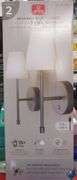 Globe Set of 2 Rechargeable LED Wall Sconces Dimmable  - Mixed Condition - Mixed Condition