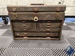 Tool Box with Vintage Tools