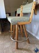Cushioned Swivel Barstool