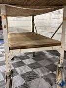 Rustic Gardening Workbench on Wheels