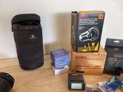 Canon Elan ll, Slide Projector Lens, Tripod Collar, etc.