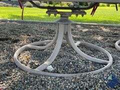 Outdoor Metal Swivel Chairs with Cushions