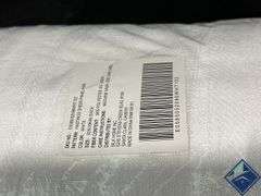 Hastings Sheer White Curtain Panel Pair 52"x96"  *NEW*