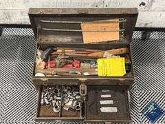 Tool Box with Vintage Tools