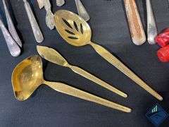 Vintage Candles, Flatware & Napkin Rings