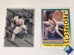 Kenny Lofton Fleer ‘92 & Randall White Steel Stats Cards