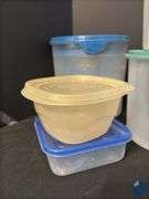 Egg Slicer & Assortment of Food Storage Containers