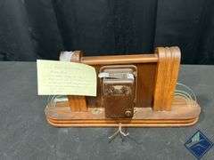 Early 1940s Lockner Neon Glo Electric Clock