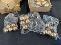 22 Packs Gold Palm Leaves Mini Cupcake Balloons - Like New