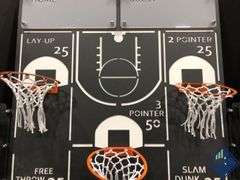 Archtwain All-Star 5 Basketball Hoops Game and Metal Basketball Player Wall Decor