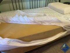 Metal Framed Trundle Twin Bed