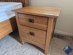 Castle Mfg. Wood Side Table with Drawers
