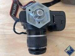 Canon EOS 20D, Lens, and Case