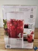 2.9 Gallon Acrylic Drink Beverage Dispenser Clear Plastic