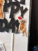 Happy Birthday Dog Themed Cake Topper - NEW
