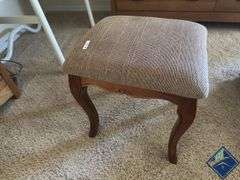 Cushioned Wood Stool