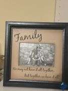 Candle Decor & Family Picture Frame