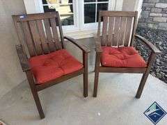 Pottery Barn Patio Chairs with Cushions