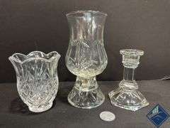 Vintage Hurricane Votives, Solar Gutter Light, etc.