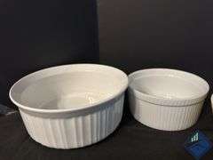 Pyrex Pie Dishes and Bowl & Cordon Bleu Ramekins