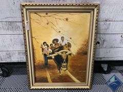Framed Asian Painting