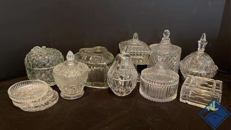 Cut Glass Jar Assortment