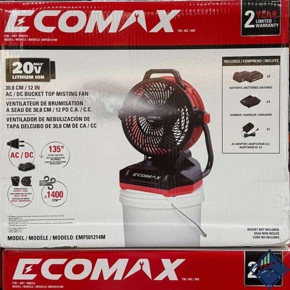 Ecomax Misting Fan - Retail: $ 114.99
