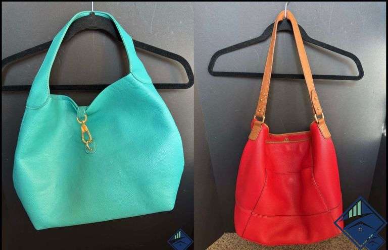 Isaac Mizrahi Genuine Leather Hobo Shoulder Bag & Teal Bag