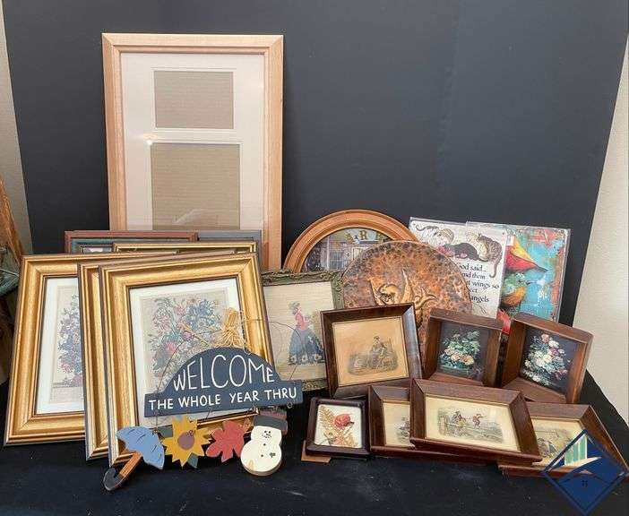 Assortment of Picture Frames & Artwork
