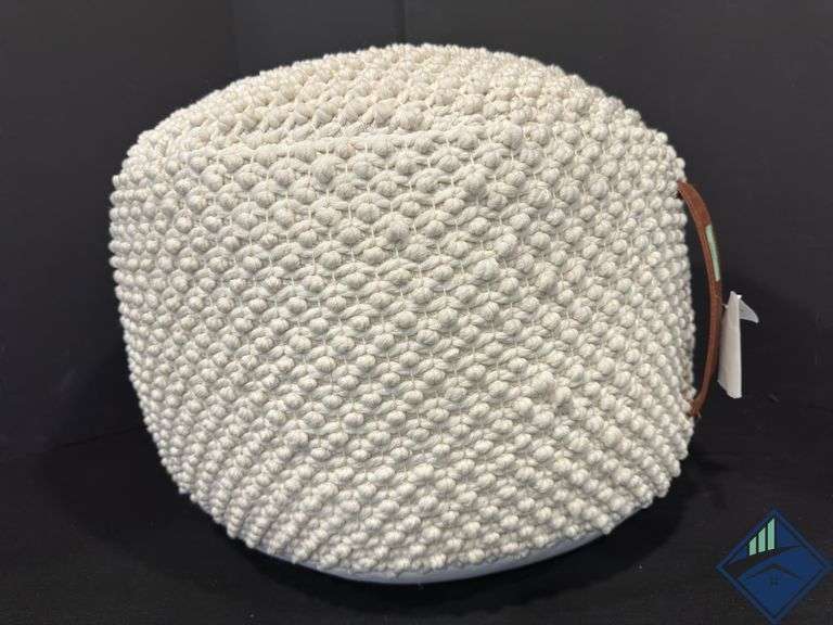 Woven Indoor Pouf