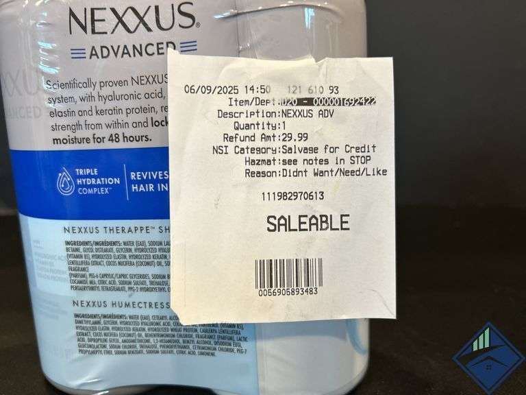 Nexxus Advanced Therappe Shampoo and Humectress Conditioner 32 Fl Oz (2 Pack) *NEW*