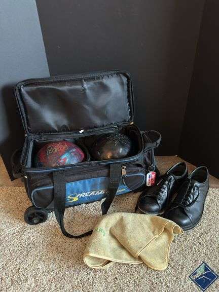 Bowling Balls & Rolling Bag