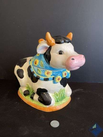 International Art Cow Cookie Jar