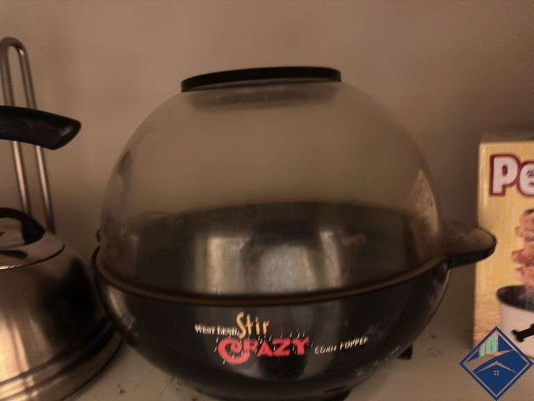 Pet Toast Toaster, West Bend Stir Crazy Popcorn Popper, Kettle, etc.